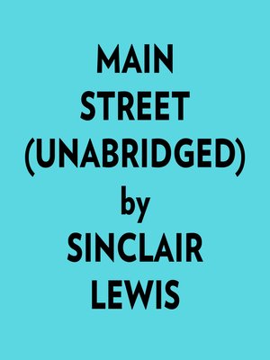 cover image of Main Street (Unabridged)